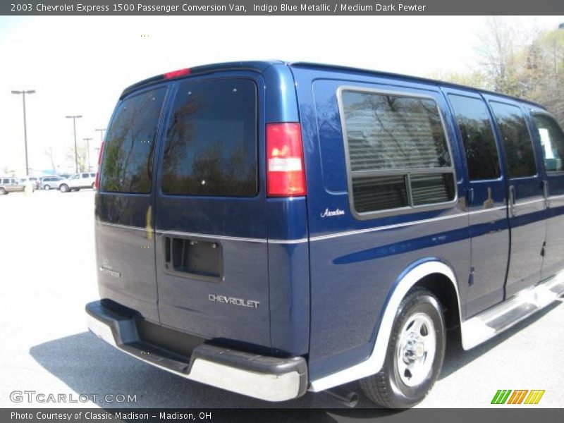 Indigo Blue Metallic / Medium Dark Pewter 2003 Chevrolet Express 1500 Passenger Conversion Van