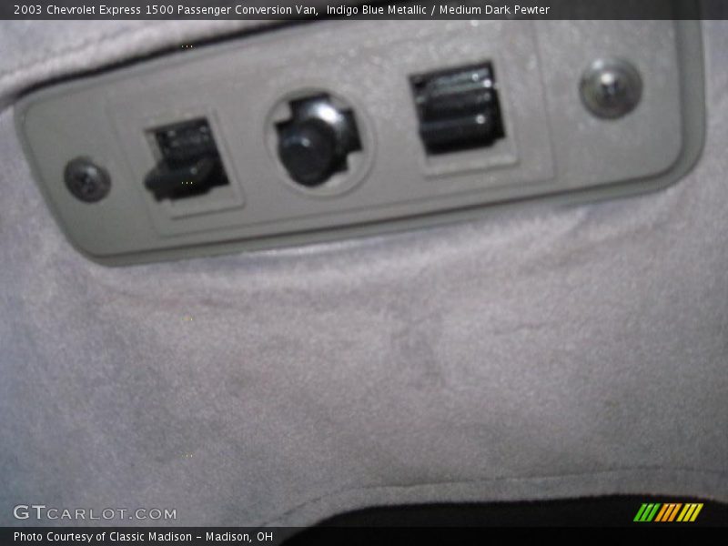 Indigo Blue Metallic / Medium Dark Pewter 2003 Chevrolet Express 1500 Passenger Conversion Van