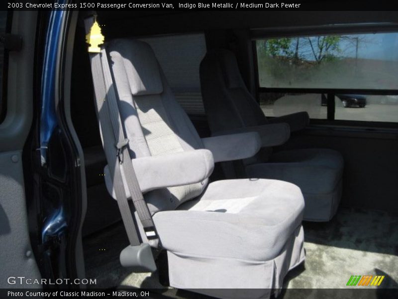 Indigo Blue Metallic / Medium Dark Pewter 2003 Chevrolet Express 1500 Passenger Conversion Van