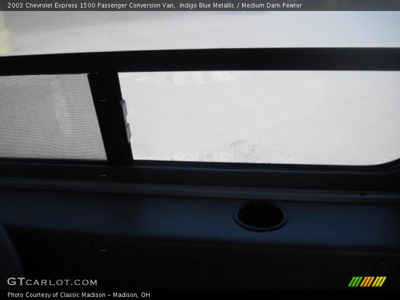 Indigo Blue Metallic / Medium Dark Pewter 2003 Chevrolet Express 1500 Passenger Conversion Van