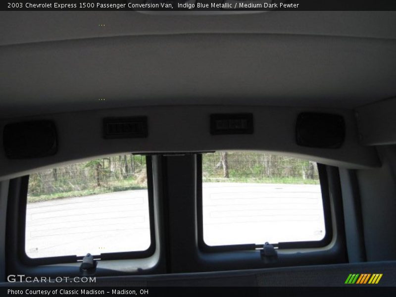 Indigo Blue Metallic / Medium Dark Pewter 2003 Chevrolet Express 1500 Passenger Conversion Van