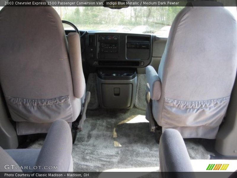 Indigo Blue Metallic / Medium Dark Pewter 2003 Chevrolet Express 1500 Passenger Conversion Van