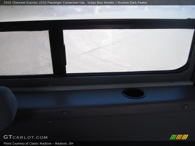 Indigo Blue Metallic / Medium Dark Pewter 2003 Chevrolet Express 1500 Passenger Conversion Van
