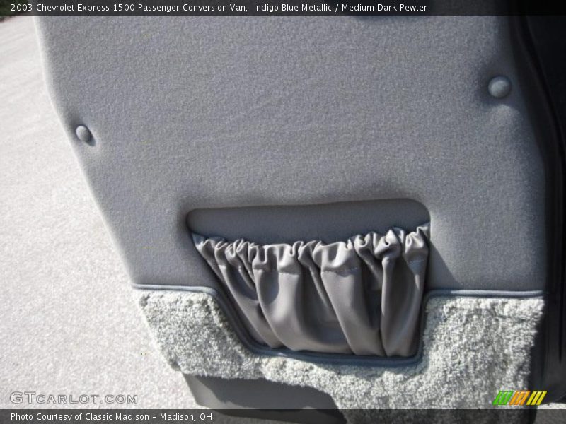 Indigo Blue Metallic / Medium Dark Pewter 2003 Chevrolet Express 1500 Passenger Conversion Van