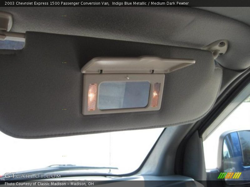 Indigo Blue Metallic / Medium Dark Pewter 2003 Chevrolet Express 1500 Passenger Conversion Van