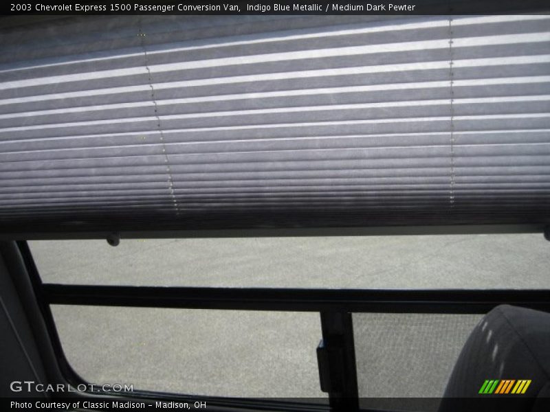 Indigo Blue Metallic / Medium Dark Pewter 2003 Chevrolet Express 1500 Passenger Conversion Van