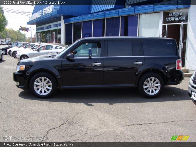 Black / Charcoal Black 2009 Ford Flex SEL