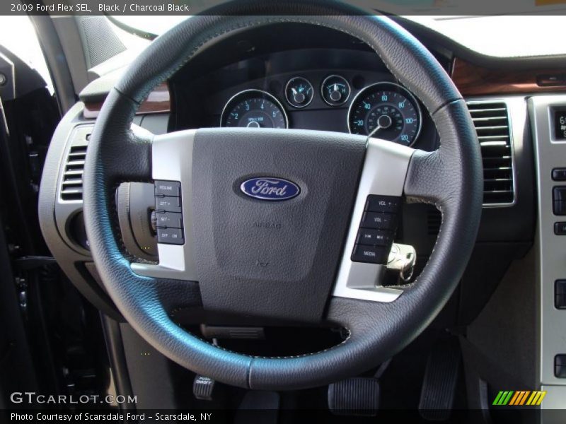 Black / Charcoal Black 2009 Ford Flex SEL