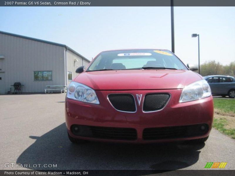 Crimson Red / Ebony 2007 Pontiac G6 V6 Sedan