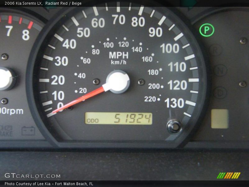 Radiant Red / Beige 2006 Kia Sorento LX