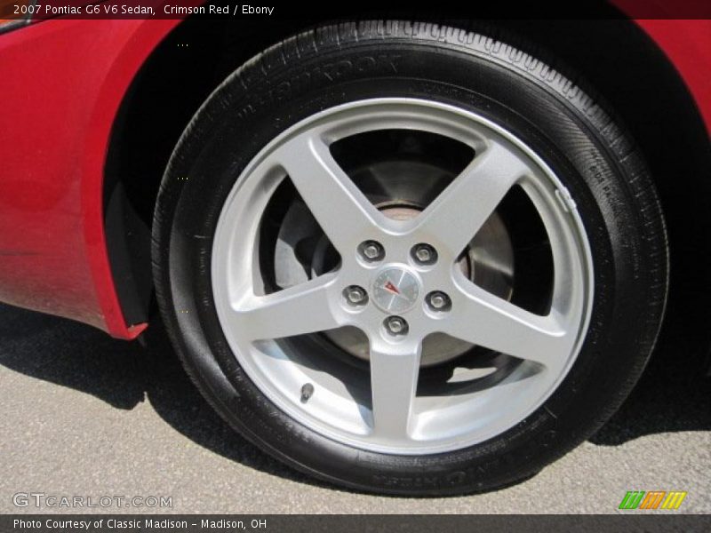 Crimson Red / Ebony 2007 Pontiac G6 V6 Sedan