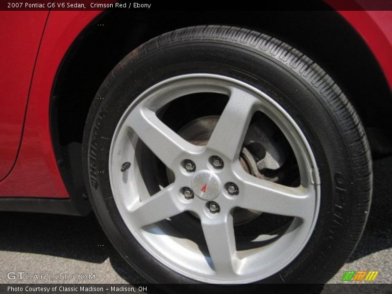 Crimson Red / Ebony 2007 Pontiac G6 V6 Sedan