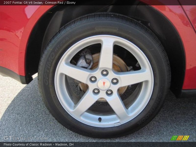 Crimson Red / Ebony 2007 Pontiac G6 V6 Sedan