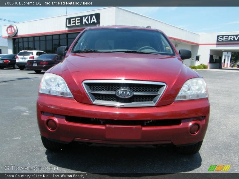 Radiant Red Metallic / Beige 2005 Kia Sorento LX