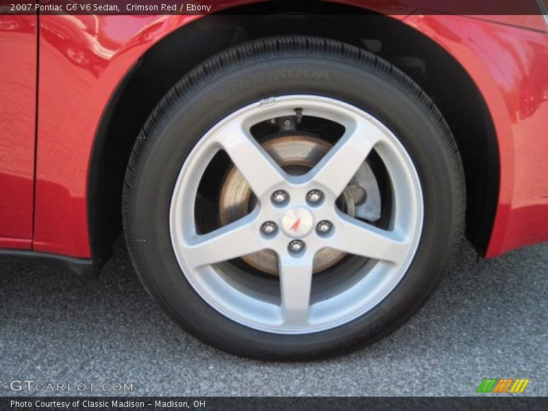 Crimson Red / Ebony 2007 Pontiac G6 V6 Sedan