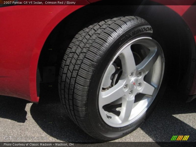 Crimson Red / Ebony 2007 Pontiac G6 V6 Sedan
