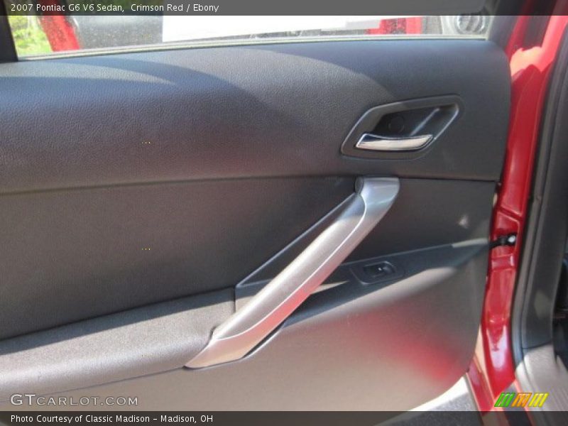 Crimson Red / Ebony 2007 Pontiac G6 V6 Sedan