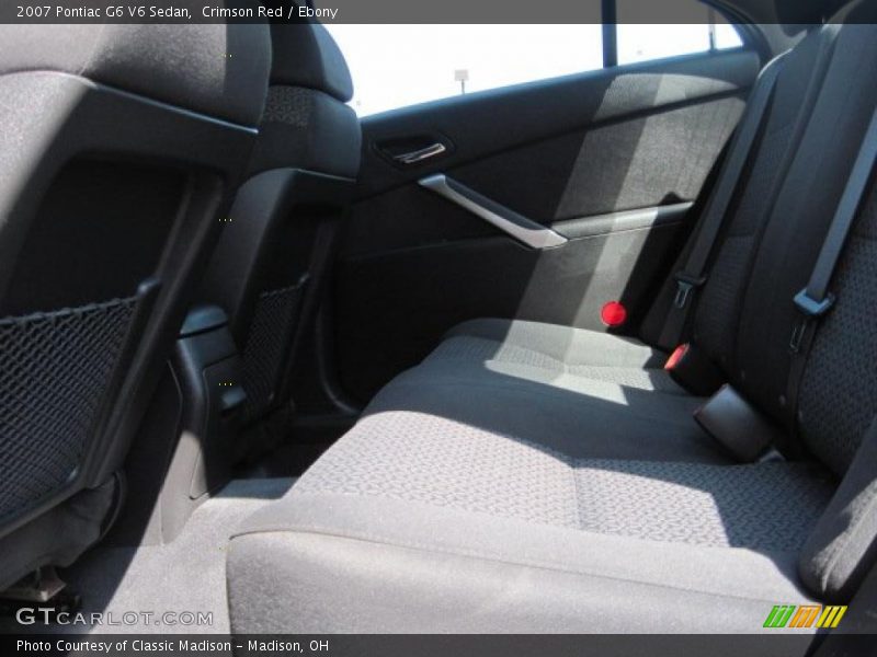 Crimson Red / Ebony 2007 Pontiac G6 V6 Sedan