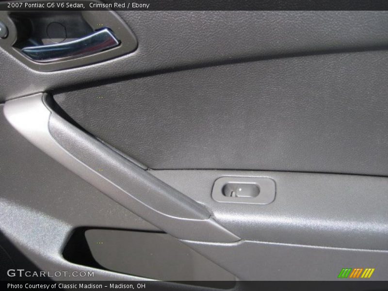 Crimson Red / Ebony 2007 Pontiac G6 V6 Sedan