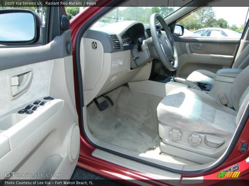 Radiant Red Metallic / Beige 2005 Kia Sorento LX