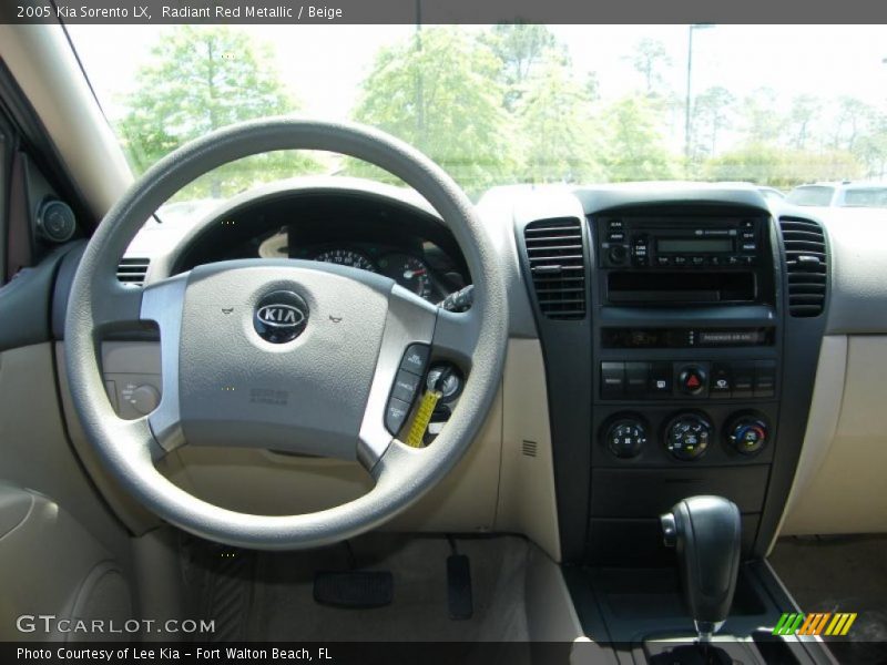 Radiant Red Metallic / Beige 2005 Kia Sorento LX