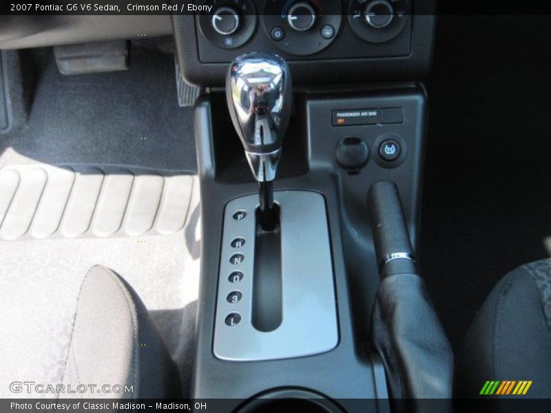 Crimson Red / Ebony 2007 Pontiac G6 V6 Sedan