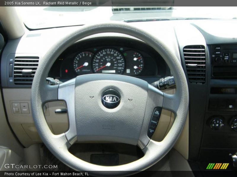 Radiant Red Metallic / Beige 2005 Kia Sorento LX