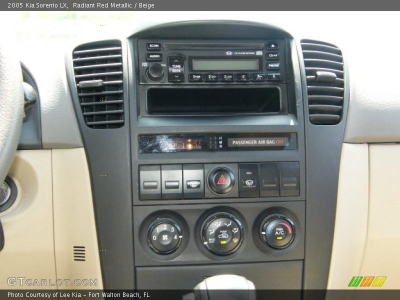 Radiant Red Metallic / Beige 2005 Kia Sorento LX