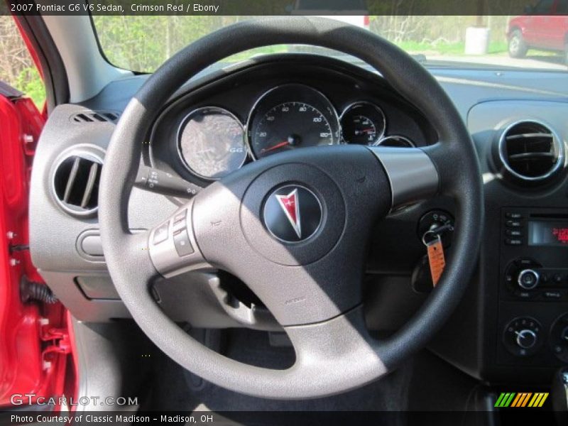 Crimson Red / Ebony 2007 Pontiac G6 V6 Sedan