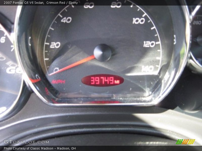 Crimson Red / Ebony 2007 Pontiac G6 V6 Sedan