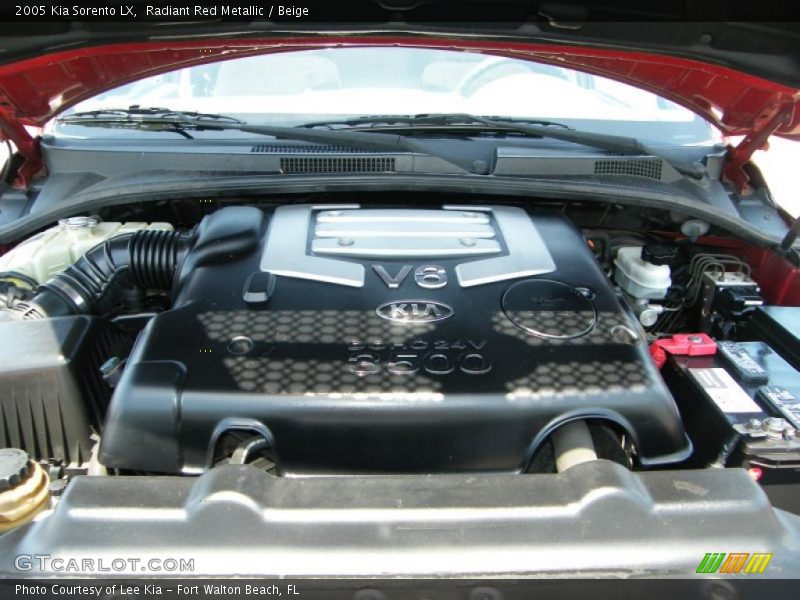 Radiant Red Metallic / Beige 2005 Kia Sorento LX