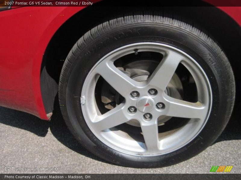 Crimson Red / Ebony 2007 Pontiac G6 V6 Sedan