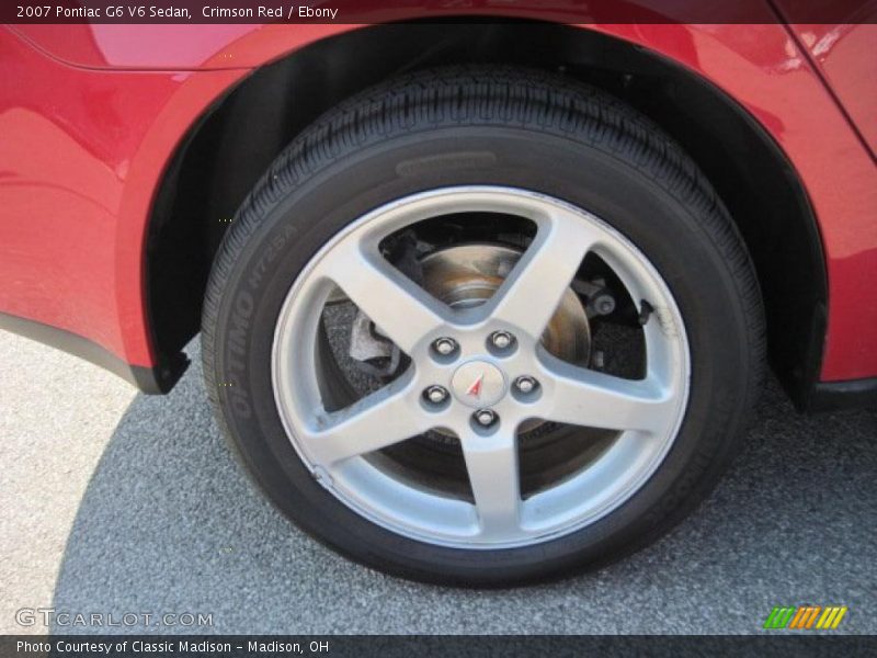 Crimson Red / Ebony 2007 Pontiac G6 V6 Sedan