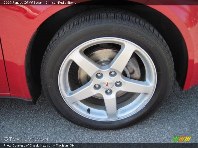 Crimson Red / Ebony 2007 Pontiac G6 V6 Sedan