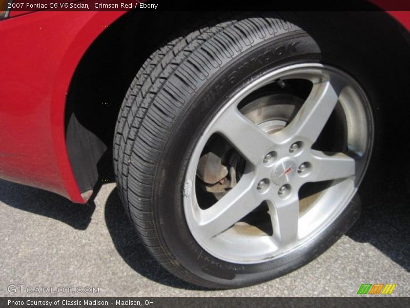Crimson Red / Ebony 2007 Pontiac G6 V6 Sedan