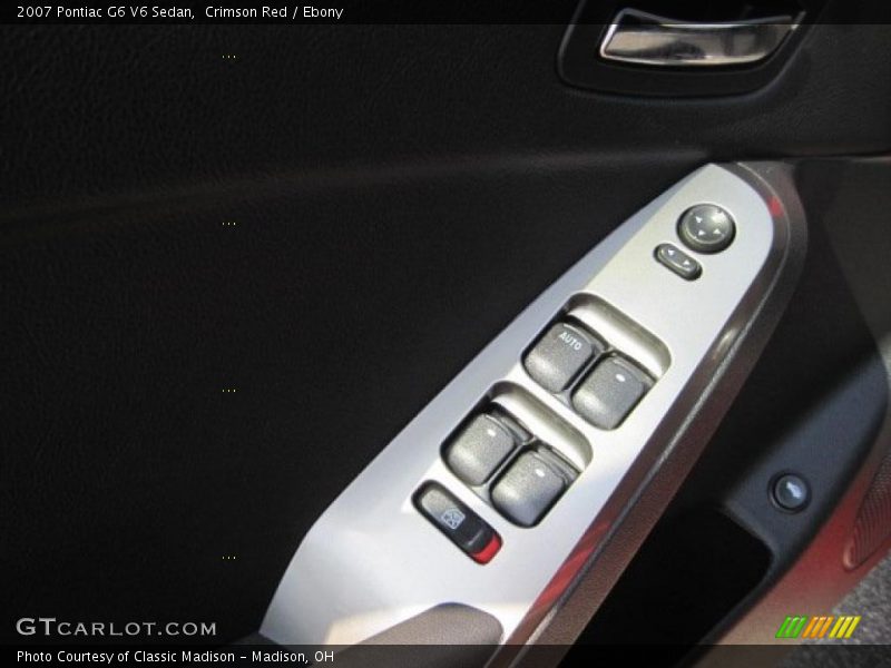 Crimson Red / Ebony 2007 Pontiac G6 V6 Sedan