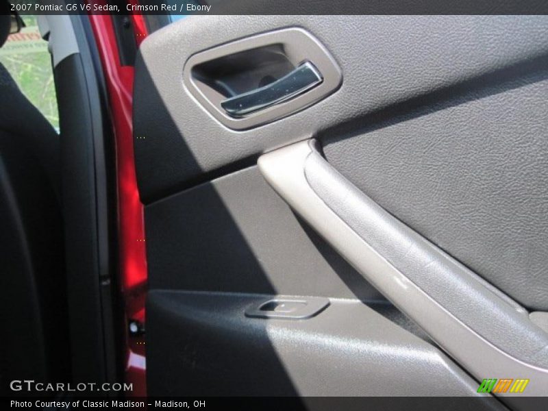 Crimson Red / Ebony 2007 Pontiac G6 V6 Sedan