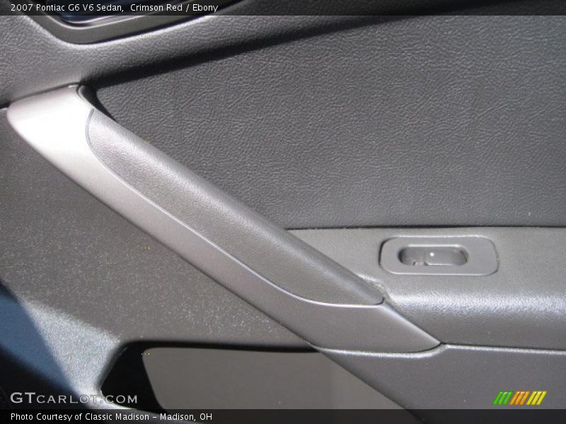 Crimson Red / Ebony 2007 Pontiac G6 V6 Sedan