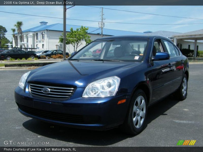 Deep Ocean Blue / Gray 2008 Kia Optima LX