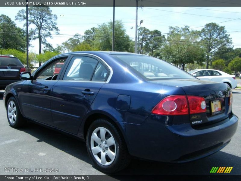 Deep Ocean Blue / Gray 2008 Kia Optima LX