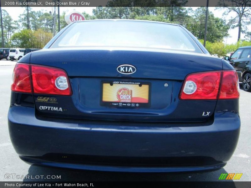 Deep Ocean Blue / Gray 2008 Kia Optima LX
