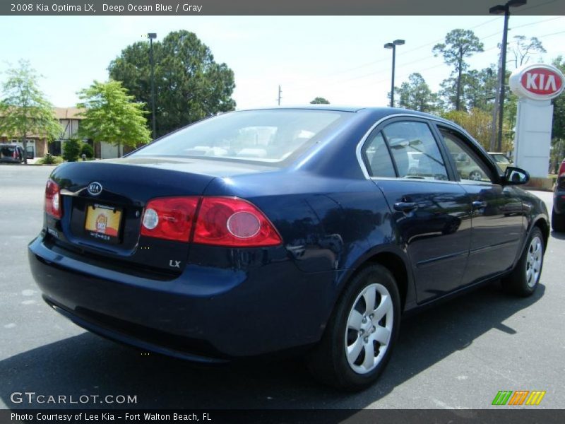 Deep Ocean Blue / Gray 2008 Kia Optima LX