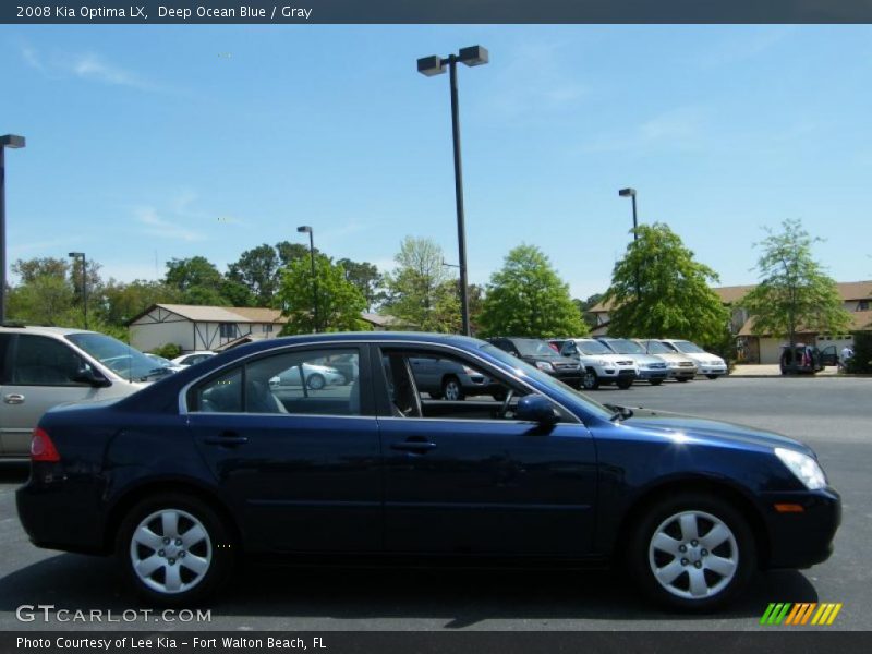 Deep Ocean Blue / Gray 2008 Kia Optima LX