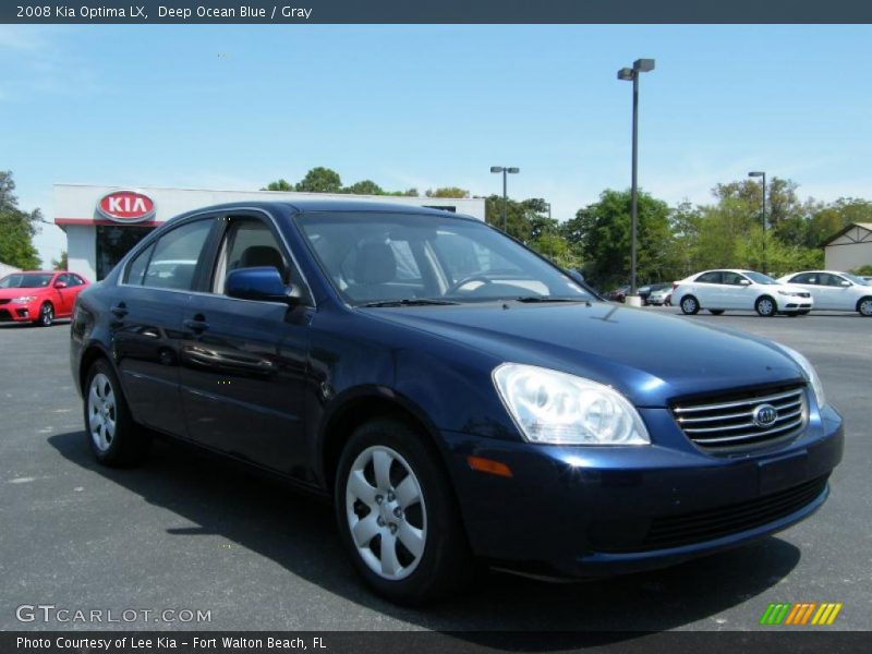 Deep Ocean Blue / Gray 2008 Kia Optima LX