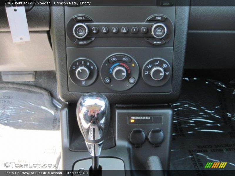 Crimson Red / Ebony 2007 Pontiac G6 V6 Sedan
