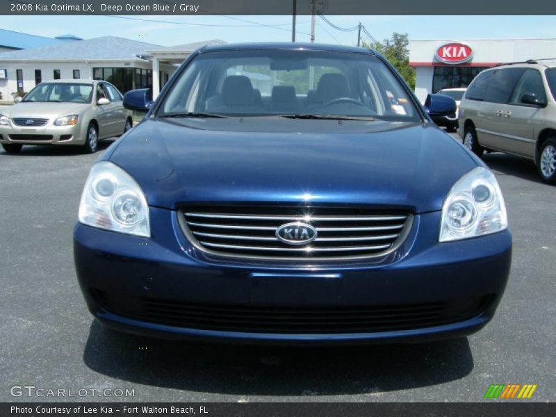 Deep Ocean Blue / Gray 2008 Kia Optima LX