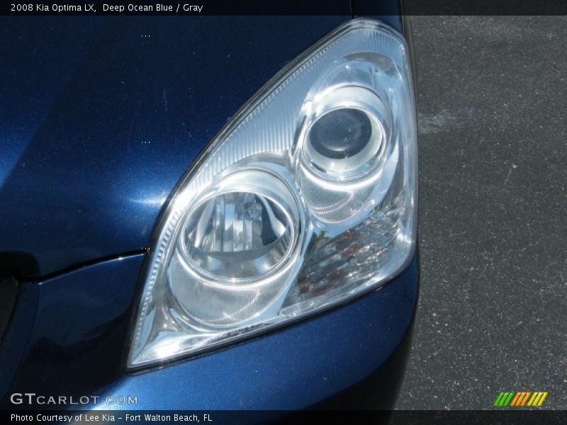 Deep Ocean Blue / Gray 2008 Kia Optima LX