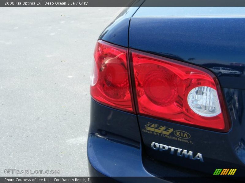 Deep Ocean Blue / Gray 2008 Kia Optima LX