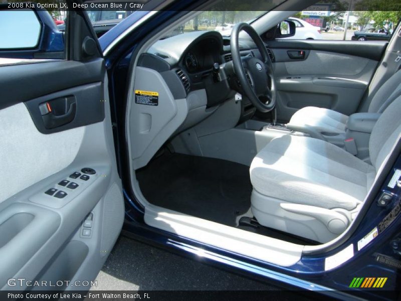 Deep Ocean Blue / Gray 2008 Kia Optima LX