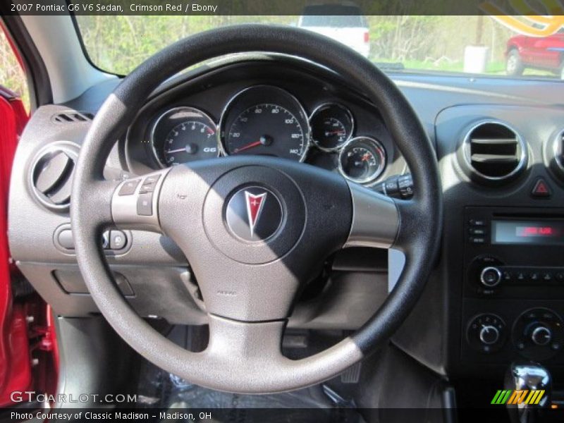 Crimson Red / Ebony 2007 Pontiac G6 V6 Sedan